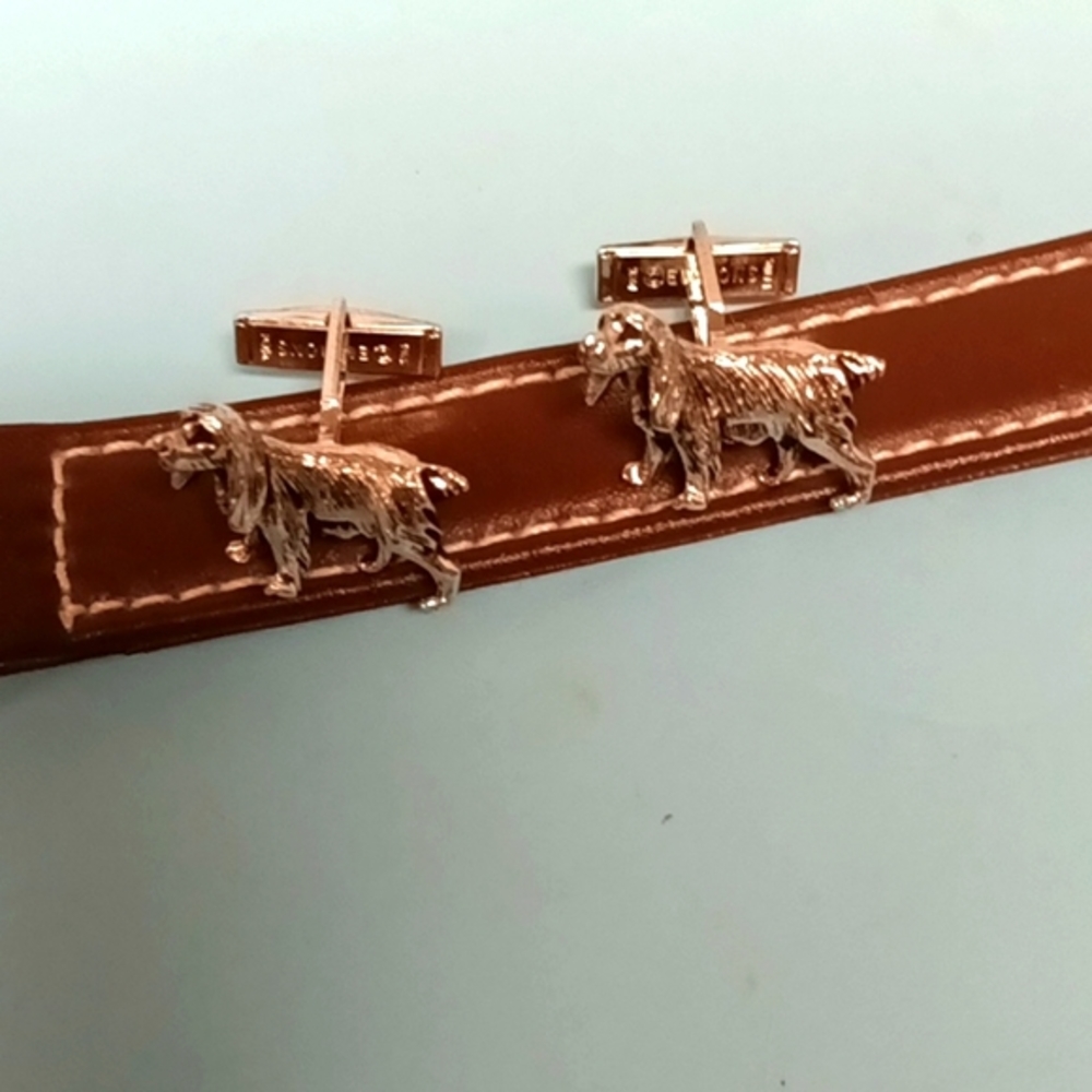 🧡Emmons vintage dog cufflinks